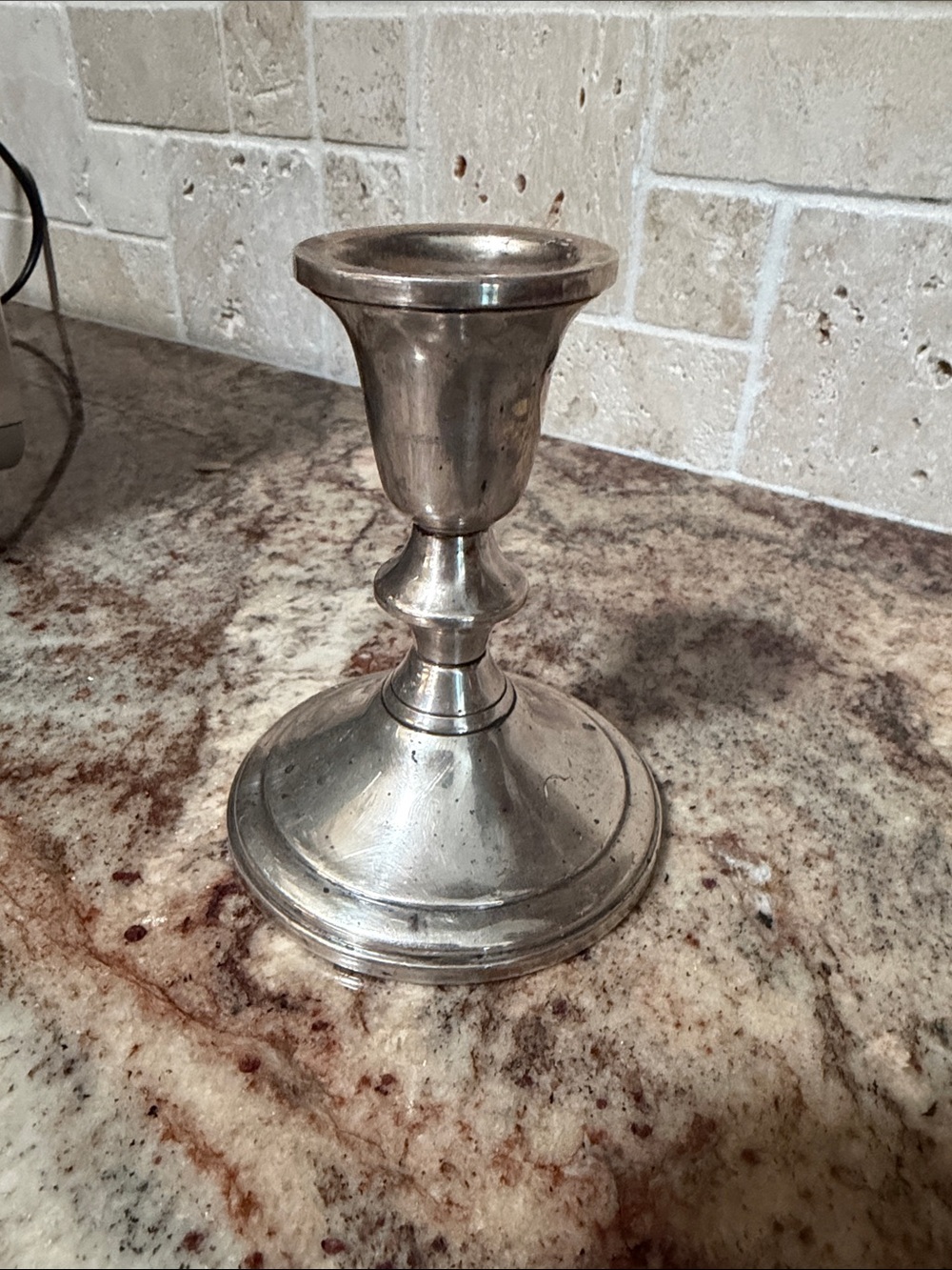 Sterling silver taper candle stick holder
